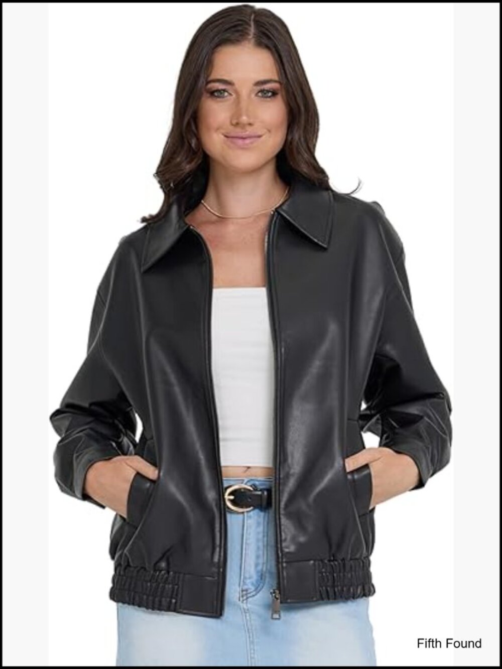 Faux Leather Oversized Bomber Jacket Women Plus Size Motorcycle Jacket